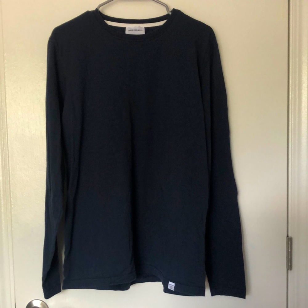 Norse Projects long-sleeve navy blue shirt